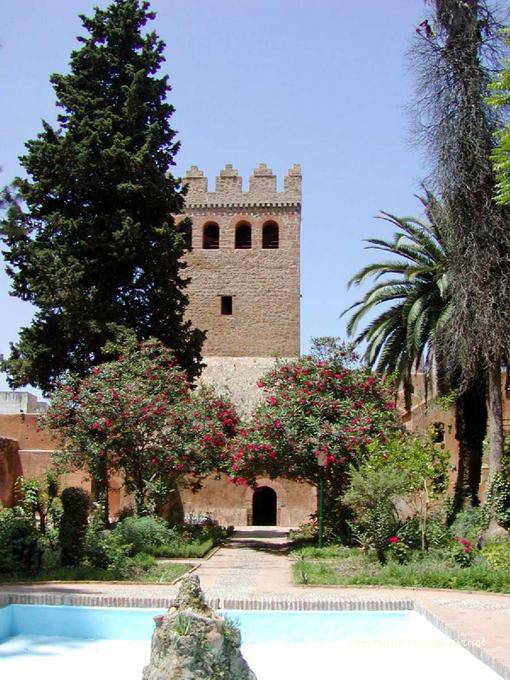 Large patio Kasbah of Chefchaouen - Morocco