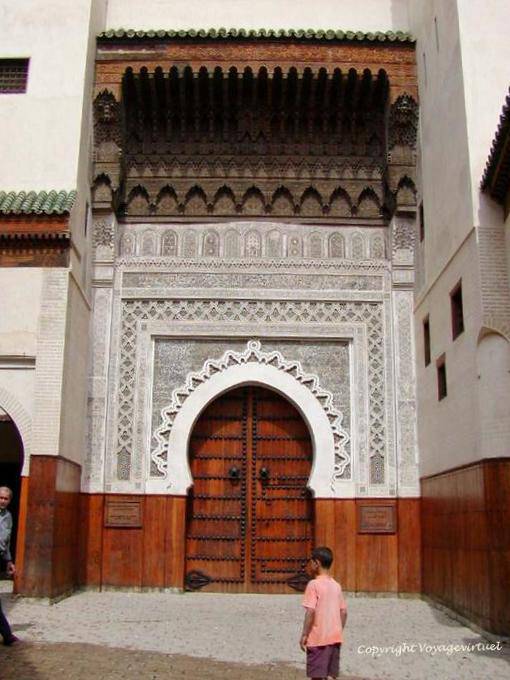 Door fondouk Nejjarine (XVII), turned into Museum of Wood, Fes - Morocco