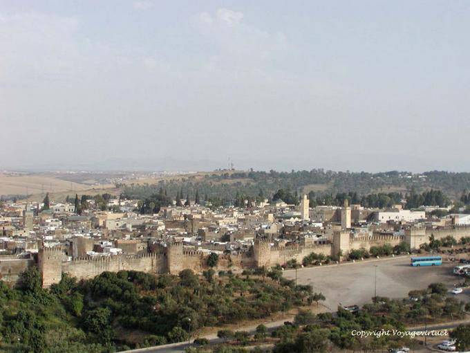 The Fez walls seen from the vicinity of Borj Nord - Morocco
