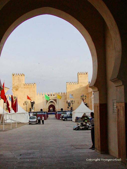 Preparation of the Fes Festival in Grand Mechouar - Morocco