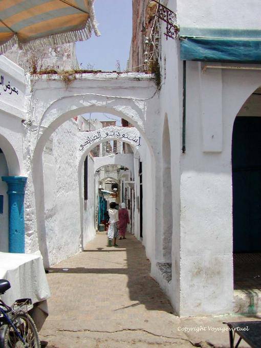Retaining arcs in an alley, Medina, Larache - Morocco