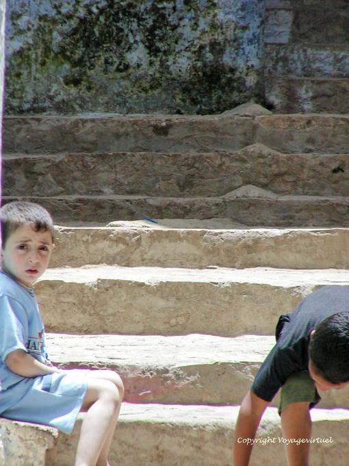 Children on the steps, Larache - Morocco