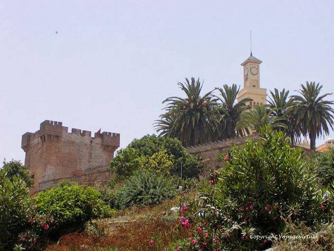 Spanish bastion walls and houses the Archaeological Museum, Larache - Morocco
