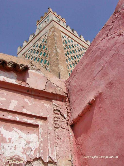The Mouassine mosque, seen from another angle, Marrakech - Morocco