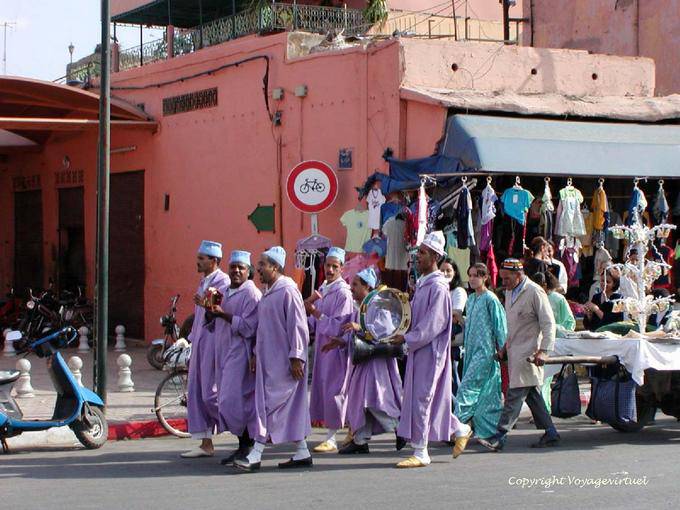 Musical event, rue Bahia Bab Mellah, Marrakech - Morocco