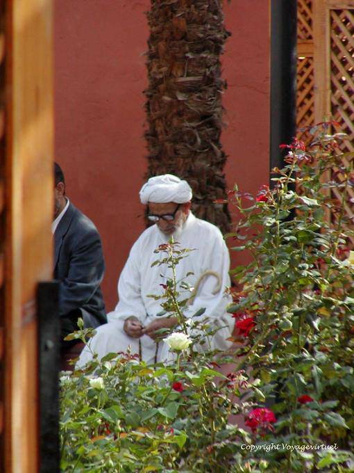 Meditation time, garden Hmed Sidi El Kamel, Marrakech - Morocco