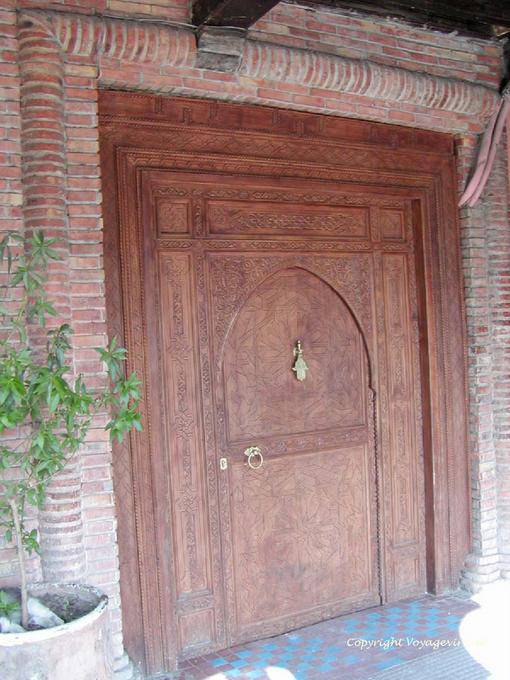 Cedar door, Marrakech - Morocco