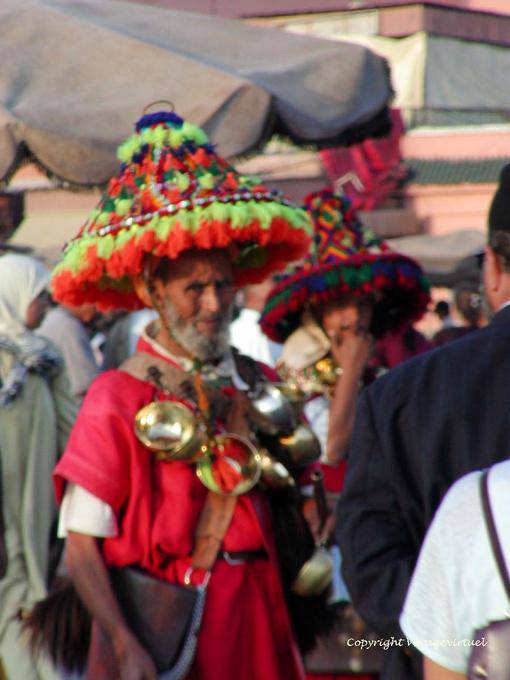 A water carrier, Jemaa el Fna, Marrakech - Morocco