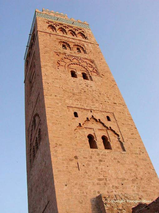 The Koutoubia Minaret, sandstone quarries of Gueliz, Marrakech - Morocco