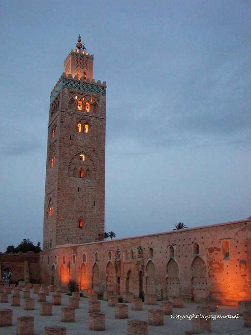 Koutoubia Mosque for the night, Marrakech - Morocco