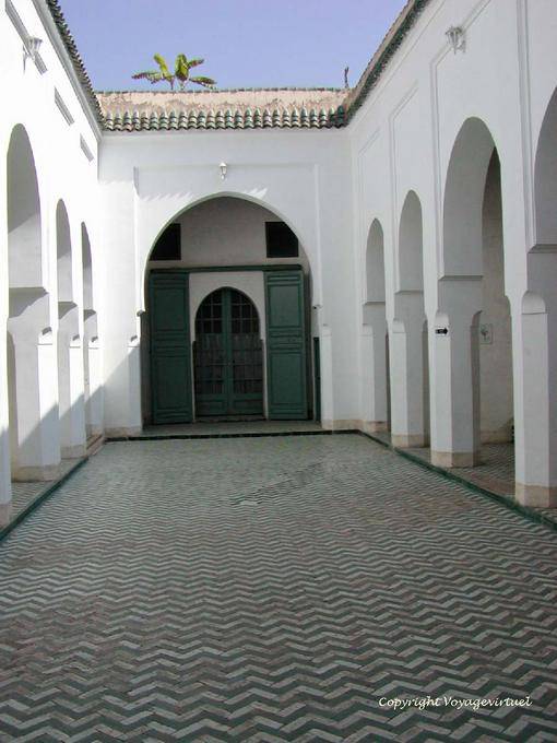 Small courtyard, Bahia Palace, Marrakech - Morocco