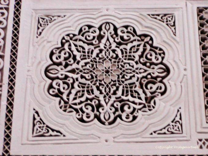 Finesse decorative plaster, Bahia Palace, Marrakech - Morocco