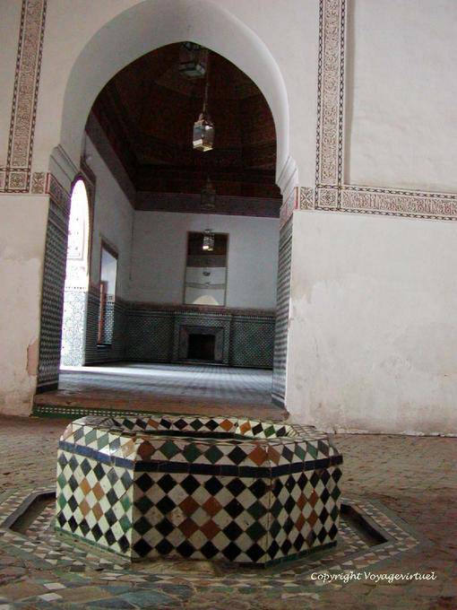 Bath big zelliges, Hammam, Bahia Palace, Marrakech - Morocco