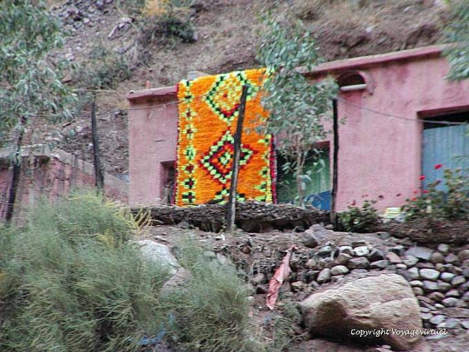 Carpet contrast, Ourika Valley - Morocco