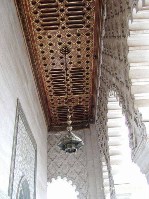 Ceiling of the entrance of the mausoleum Mohammed V, Rabat - Morocco