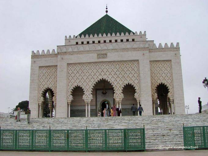 Facade of the Tomb of King Mohammed V, Rabat - Morocco