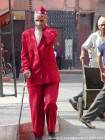The man in the red suit, Marrakech, Morocco.