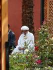 Meditation time, garden Hmed Sidi El Kamel, Marrakech, Morocco.