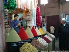 Etal typical spice to the Place des Ferblantiers, Marrakech, Morocco.