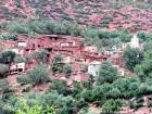 Houses and land are one, Berber village in the Ourika Valley, Morocco.
