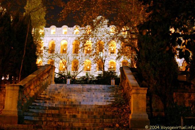 Stairs in the night, Place Daviel, Marseilles - France