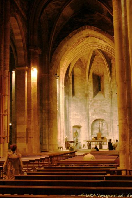 Nave of the church Saint-Victor, Marseilles - France