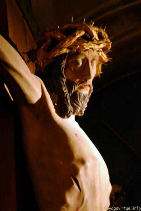 Jesus on the cross, Notre Dame de la Garde, Marseilles - France