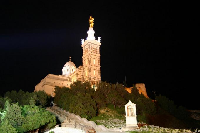 Climbing to Notre-Dame de la Garde Marseilles - France