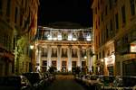 Opera seen at night, rue Beauvau, Marseilles, France.