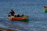 Fishermen in a boat, Martinique.