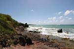 Rocky point near the Savannah of Petrifications, Martinique.