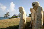Work of Laurent Valere, memorial of slavery, Anse Caffard, Martinique.