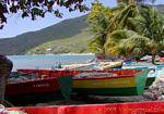 Tirose and Thanks to Veronica, boats in the Grande Anse d'Arlet, Martinique.