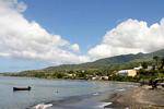 Shores of Anse Turin, Saint Pierre, Martinique.