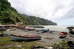 Cliffs north of Martinique, Grand'Rivière, Martinique.