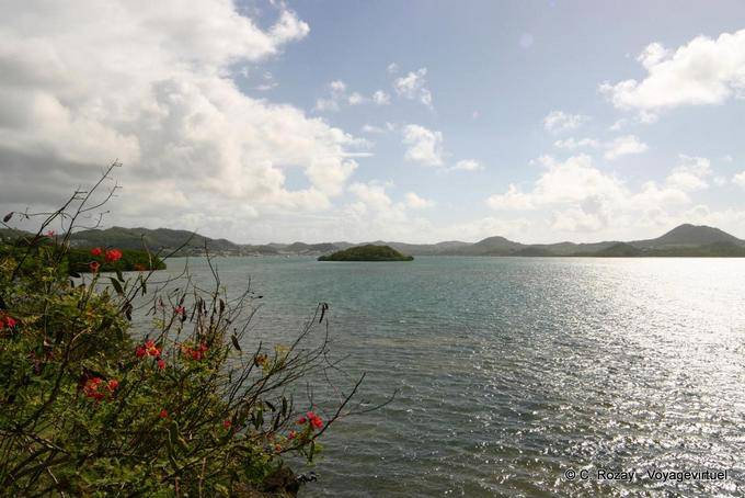 Landscape of the Bay Fort de France - Martinique