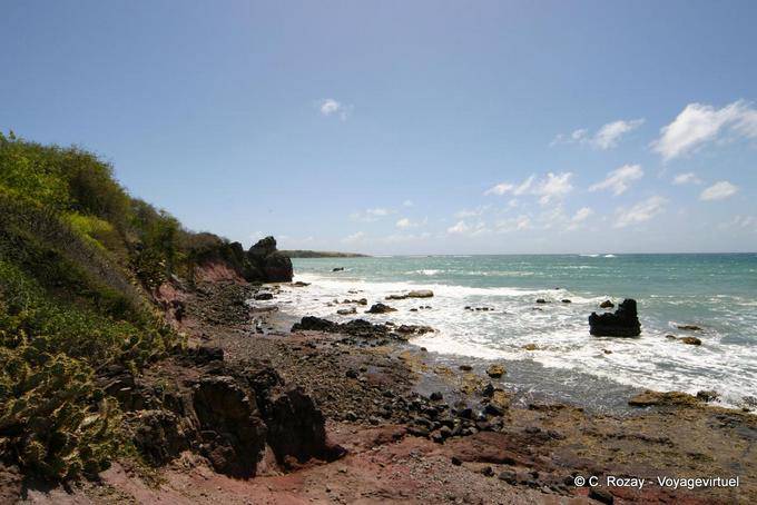 Rocky point near the Savannah of Petrifications - Martinique