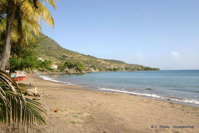 The beach of the small bay of Arlet - Martinique
