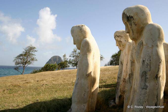 Work of Laurent Valere, memorial of slavery, Anse Caffard - Martinique
