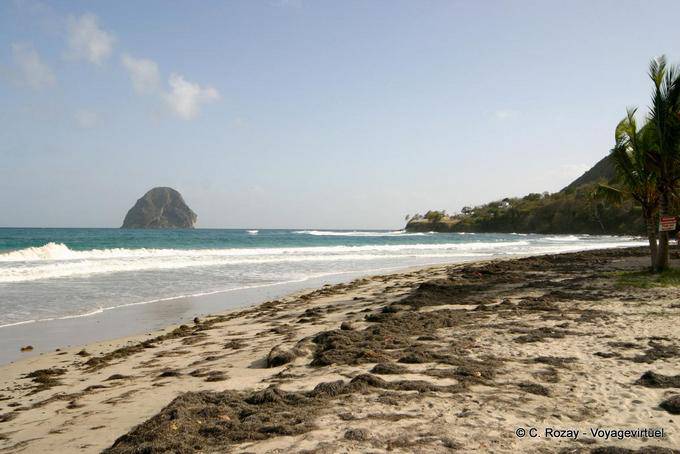 Diamond rock seen from the Grande Anse du Diamant - Martinique