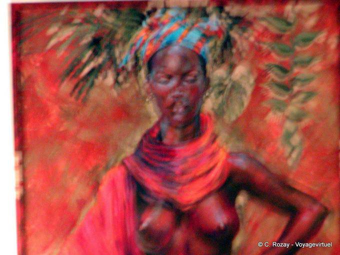 Knife painting, fuzzy picture - Martinique