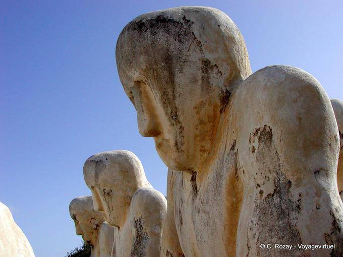 Head's statue, Memorial of Anse Cafard - Martinique