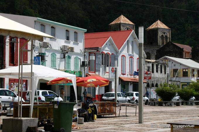 Typical houses on Fund Corre, Saint Pierre - Martinique