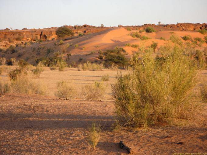 Sand Dune in the rocks of the natural cathedral, Mauritania