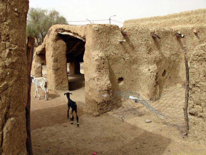 Traditional house, M'bout, Mauritania