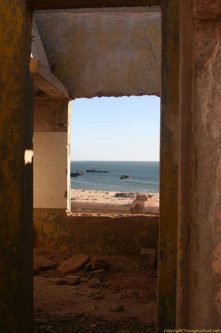 Sea views from inside the fort, Nouadhibou, Mauritania