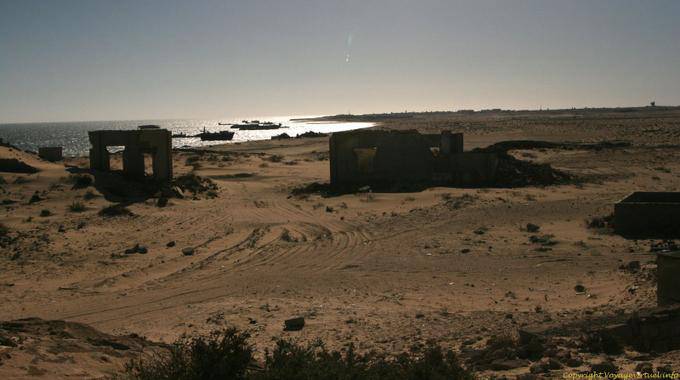 A strong seen at night, Nouadhibou, Mauritania