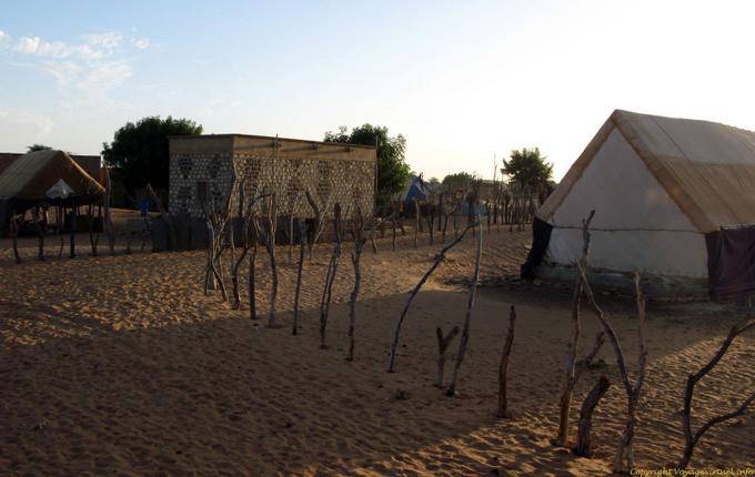 Village evening, Road of Hope, Mauritania