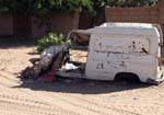 Car wreck, Boutilimit, Mauritania.