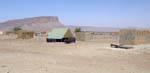 Road of Hope, home canvas awaiting the concrete house, Mauritania.